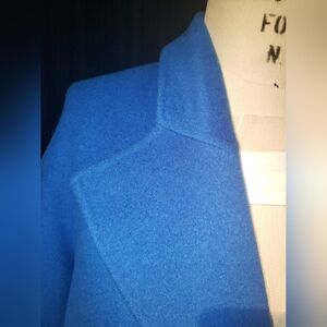 100% wool Aqua blue double side wool L